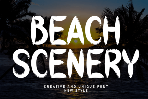 Beach Scenery: A Friendly Font for Creative Projects