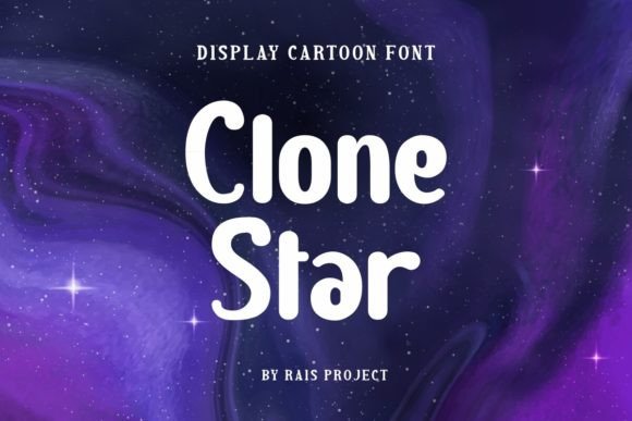 Clone Star: A Playful Font for Bold Designs