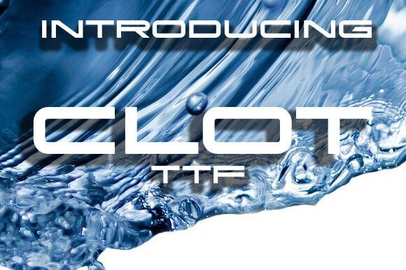 Clot: A Modern Display Font for Bold Design Projects