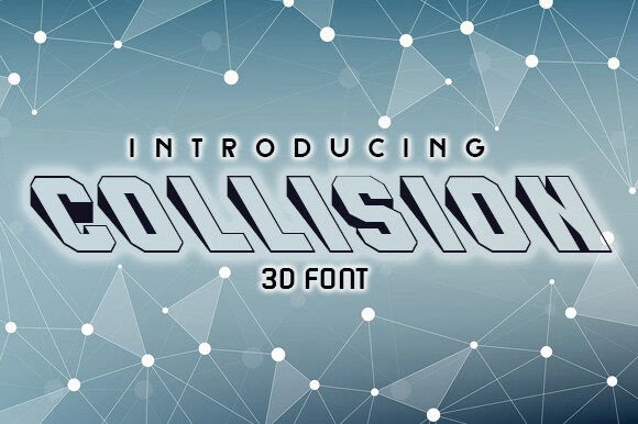 Collision: Bold Retro 3D Type for Impact