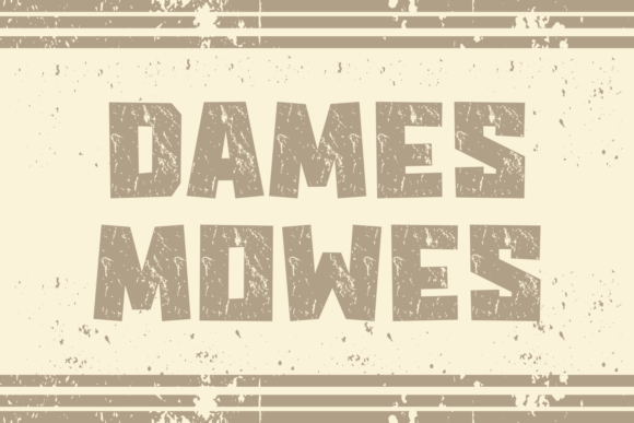 Dames Mowes: The Playful Retro Display Font