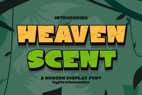Heaven Scent: A Modern Display Font for Bold Design