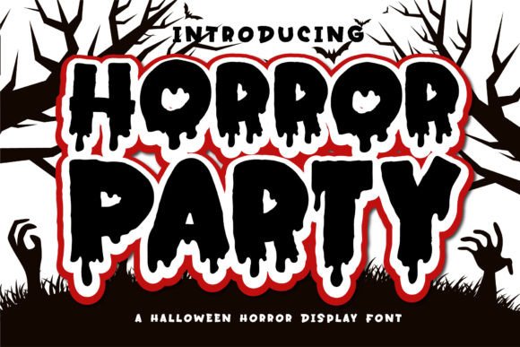 Horror Party: A Spooky Display Font for Halloween Designs