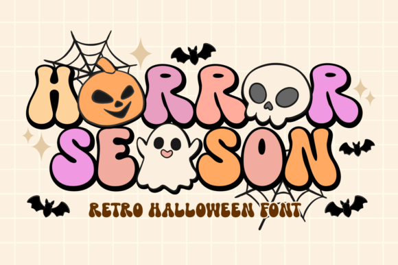 Horror Season: A Retro Halloween Font