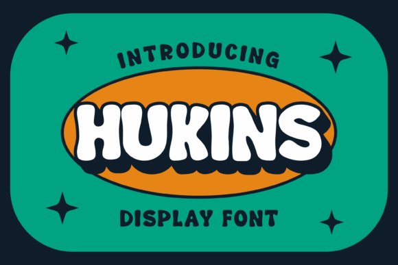 Hukins: A Wavy, Whimsical Display Font for Modern Creatives