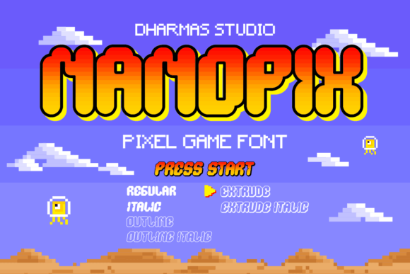 Nano Pix: The Ultimate Retro Pixel Font