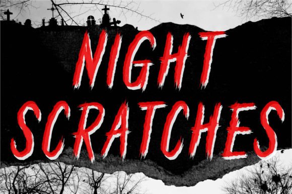 Night Scratches: A Quirky Halloween Font