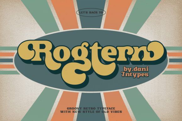 Rogtern: A Groovy Retro Display Font