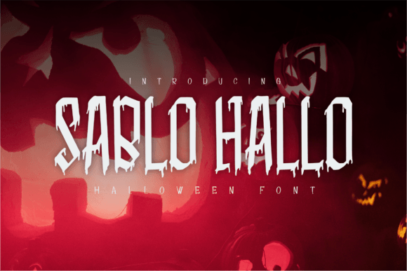 Sablo Hallo: Dripping Typography for Halloween