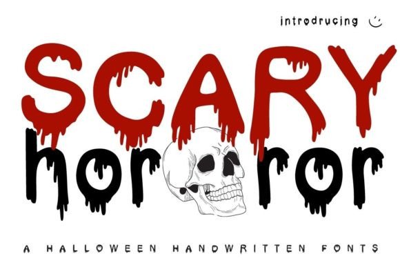 Scary Horror: Mastering the Art of Blood-Dripping Typography for Halloween Designs
