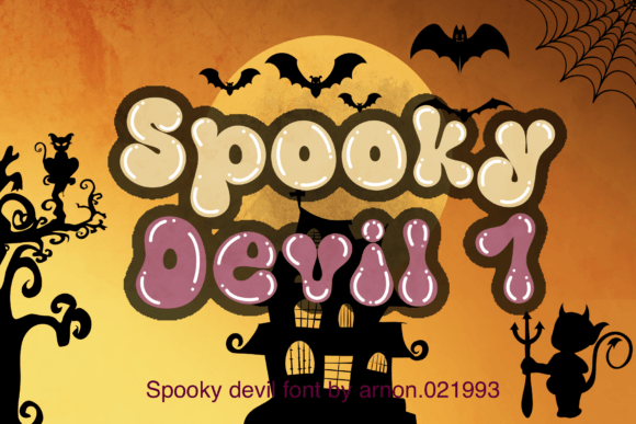 Spooky Devil 1: Elevating Halloween Design with Playful Typography