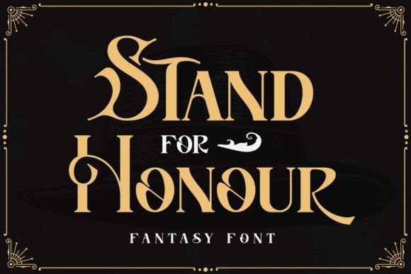Stand for Honour: Bold Serif Design