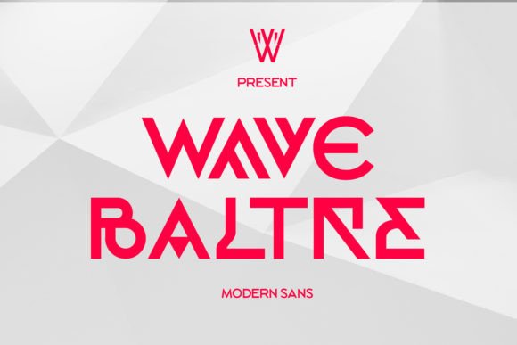 Wave Baltre: Modern Minimalist Luxury Font